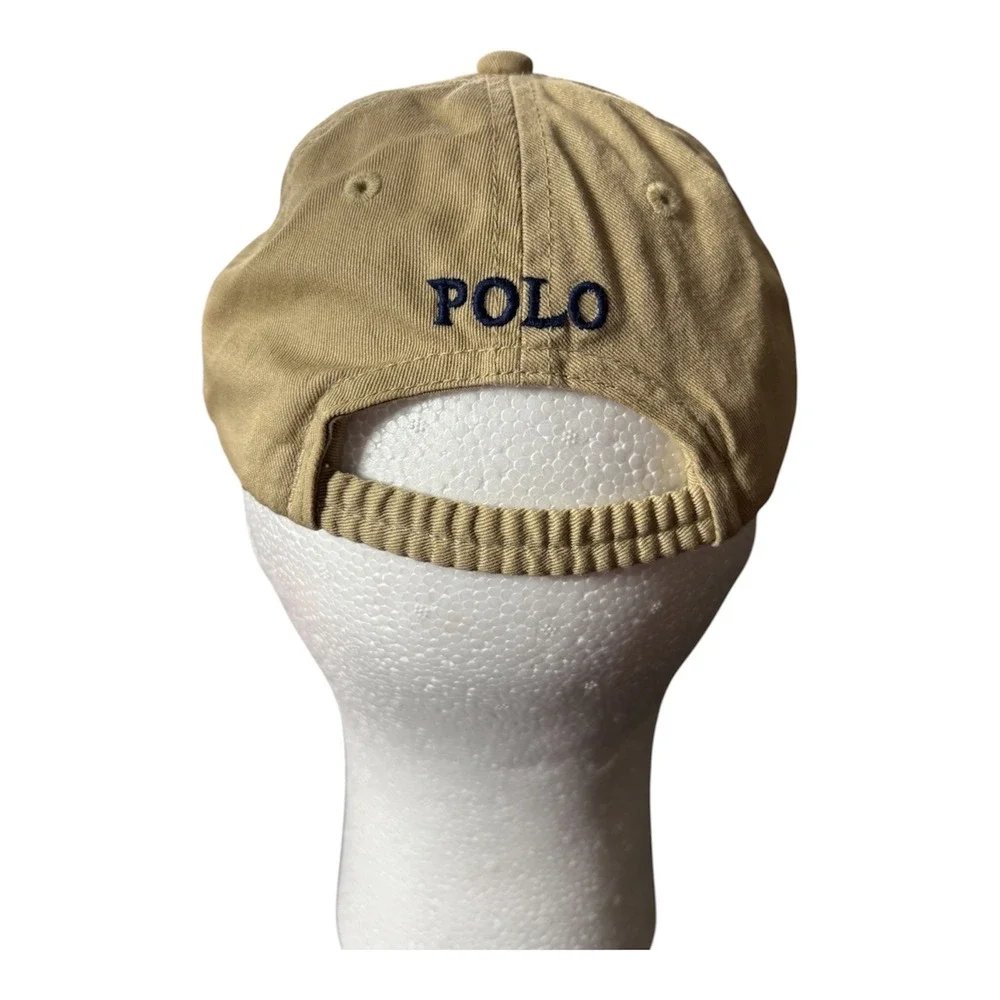 Polo Ralph Lauren Youth Boys Vintage Cap Stretch‎ Strap Tan Cotton  Pony